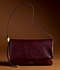 Donna Karan Leather Flap Shoulder Bag - Image 5