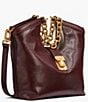 Donna Karan Leno Small Chain Handle Leather Tote Bag - Image 4