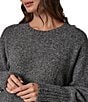 Donna Karan Long Sleeve Relaxed Crewneck Sweater - Image 4