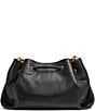 Donna Karan Lyndon Drawstring Satchel Bag, Color:Black/Gold - Image 2