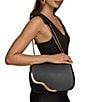 Donna Karan Malverne Crossbody Bag, Color:Black/Gold - Image 5