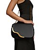 Donna Karan Malverne Crossbody Bag, Color:Black/Gold - Image 6