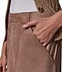 Donna Karan Microsuede A-Line Pull On Midi Skirt - Image 4