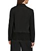 Donna Karan Mix Media Ruffle Front Jacket - Image 2