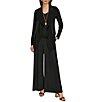 Donna Karan Mix Media Ruffle Front Jacket - Image 3