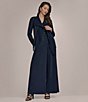 Donna Karan Mixed Media Ruffle Front Long Sleeve Jacket - Image 6