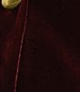 Donna Karan One Button Notch Collar Long Sleeve Velvet Jacket - Image 4