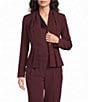 Donna Karan Peplum Button Front Jacket - Image 1