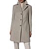 Donna Karan Petite Size Notch Collar Single Breasted Reefer Coat - Image 4