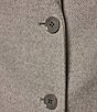 Donna Karan Petite Size Notch Collar Single Breasted Reefer Coat - Image 6
