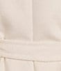 Donna Karan Petite Size Wool Blend Asymmetrical Wing Collar Belted Wrap Coat, Color:Nude - Image 7