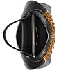 Donna Karan Plandome Satchel Bag, Color:Black/Gold - Image 3