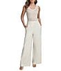 Donna Karan Pleated Wide Leg Pants, Color:Cream - Image 3
