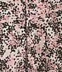 Color:Pink Print - Image 3 - Plus Size Printed Short Sleeve V-Neck Knit Sleepshirt