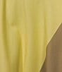 Donna Karan Point Collar Sleeveless Button Front Belted Midi Dress, Color:Panna Cotta Multi - Image 3