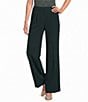 Donna Karan Polish Suiting Mid Rise Flat Front Wide Leg Pants - Image 1