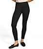 Color:Black - Image 1 - Ponte Mid Rise Pull-On Ankle Pant