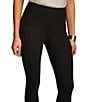 Color:Black - Image 4 - Ponte Mid Rise Pull-On Ankle Pant
