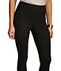 Donna Karan Ponte Mid Rise Pull-On Skinny Leg Ankle Pants, Color:Black - Image 4