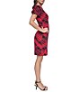 Donna Karan Printed Short Sleeve Sheath Dress - Image 3