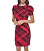 Donna Karan Printed Short Sleeve Sheath Dress - Image 5