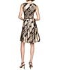 Donna Karan Printed Sleeveless Belted Dress - Image 2