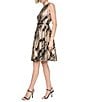 Donna Karan Printed Sleeveless Belted Dress - Image 3