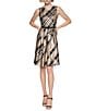 Donna Karan Printed Sleeveless Belted Dress - Image 4