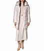 Donna Karan Quilt Pattern High Hooded Down Filled Zip Front Puffer - Image 3