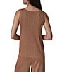 Donna Karan Ribbed Knit Scoop Neck Sleeveless Sweater Tank - Image 2