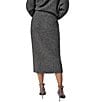Donna Karan Ribbed Knit Wool Blend Midi Length Pull-On Skirt - Image 2