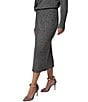 Donna Karan Ribbed Knit Wool Blend Midi Length Pull-On Skirt - Image 3