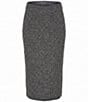 Donna Karan Ribbed Knit Wool Blend Midi Length Pull-On Skirt - Image 5