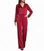 Donna Karan Satin Charmeuse Flat Front High Rise Full Length Coordinating Pants - Image 3