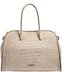 Donna Karan Satin Croc Suede Tote Bag - Image 1