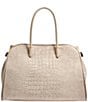 Donna Karan Satin Croc Suede Tote Bag - Image 2