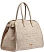 Donna Karan Satin Croc Suede Tote Bag - Image 3