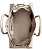 Donna Karan Satin Croc Suede Tote Bag - Image 4