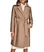 Donna Karan Satin Double Collar Belted Trench Coat - Image 1