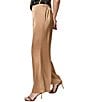 Donna Karan Satin Mid Rise Flat Front Wide Leg Coordinating Pants - Image 3