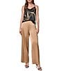 Donna Karan Satin Mid Rise Flat Front Wide Leg Coordinating Pants - Image 4