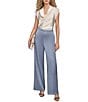 Donna Karan Satin Pull On Wide Leg Pants - Image 3