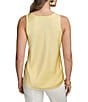 Donna Karan Scoop Neck Sleeveless Shell, Color:Panna Cotta - Image 2