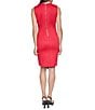 Donna Karan Scuba Asymmetrical Sheath Dress - Image 2