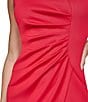 Donna Karan Scuba Asymmetrical Sheath Dress - Image 6