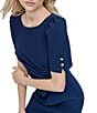 Donna Karan Scuba Crepe Ruched Bodice Sheath Dress - Image 5