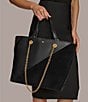 Donna Karan Setauket Tote Bag, Color:Black/Gold - Image 5