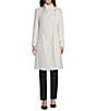 Donna Karan DKNY by Donna Karan Shawl Collar One Button Wool Blend Coat, Color:Pearl - Image 4