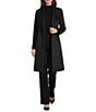 DKNY by Donna Karan Shawl Collar One Button Wool Blend Coat - Image 1