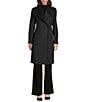 DKNY by Donna Karan Shawl Collar One Button Wool Blend Coat - Image 3